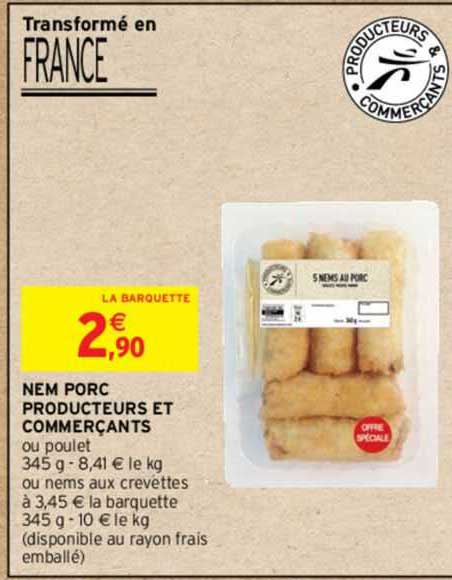 nem porc producteurs et commerçants