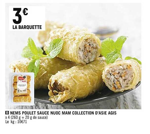 nems poulet sauce nuoc mam collection d'asie agus