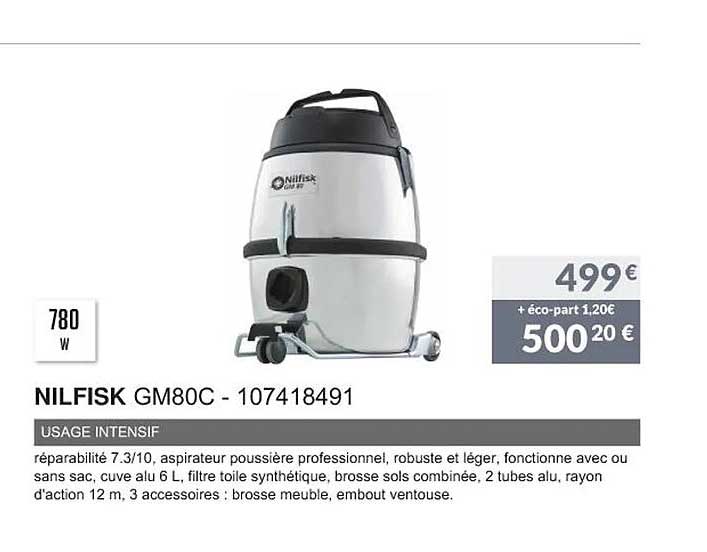 nilfisk gm80c - 107418491 usage intensif