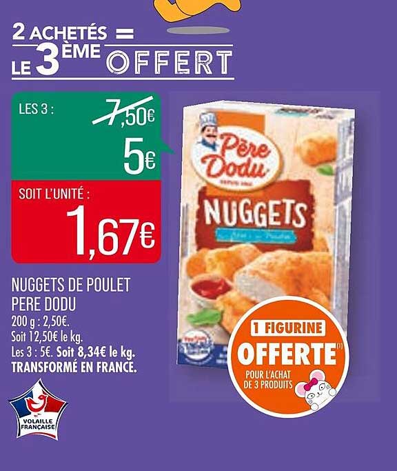 nuggets de poulet père dodu