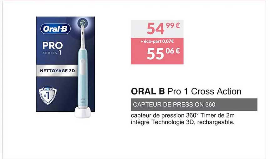 oral b pro 1 cross action