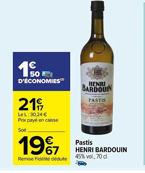 pastis henri bardouin