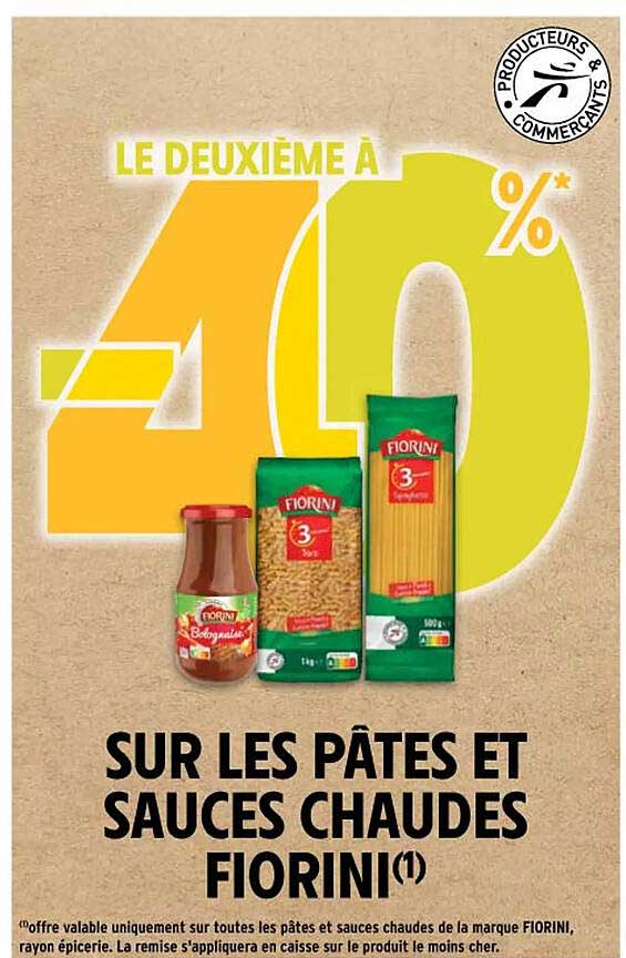 pâtes et sauces chaudes fiorini