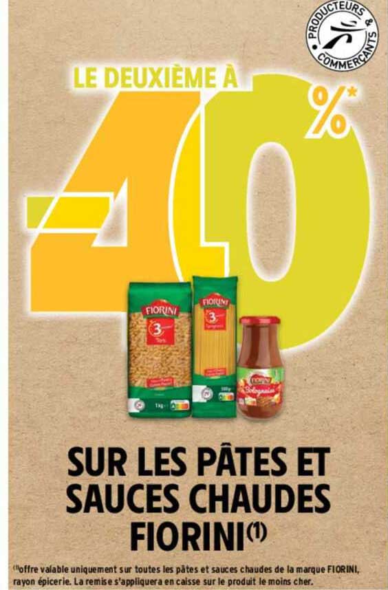 pâtes et sauces chaudes fiorini