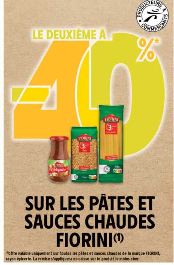 pâtes et sauces chaudes fiorini