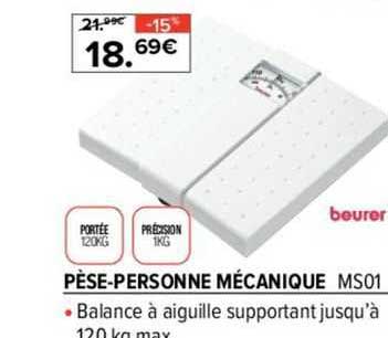 pèse-personne mécanique ms01 beurer