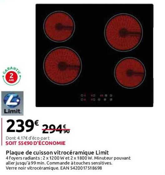 Plaque De Cuisson Vitrocéramique Limit