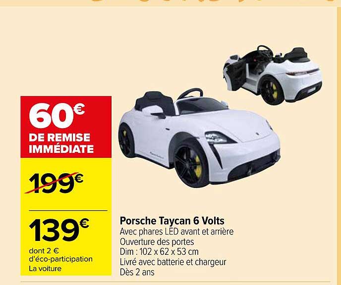 porsche taycan 6 volts