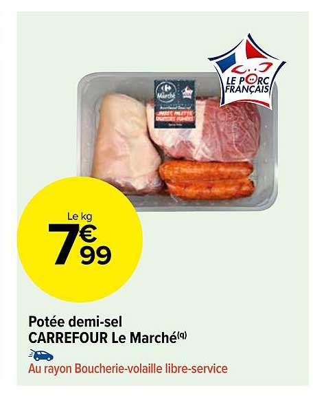 potée demi-sel carrefour le marché