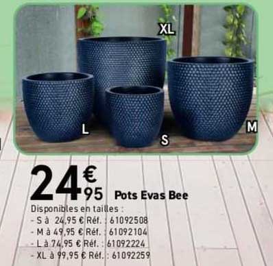 pots evas bee