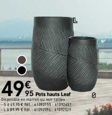 pots hauts leaf