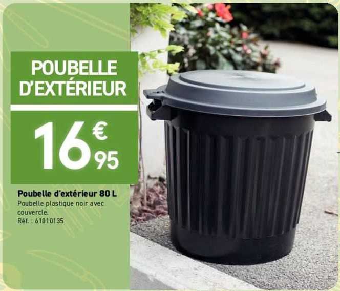 poubelle d'extérieur 80l