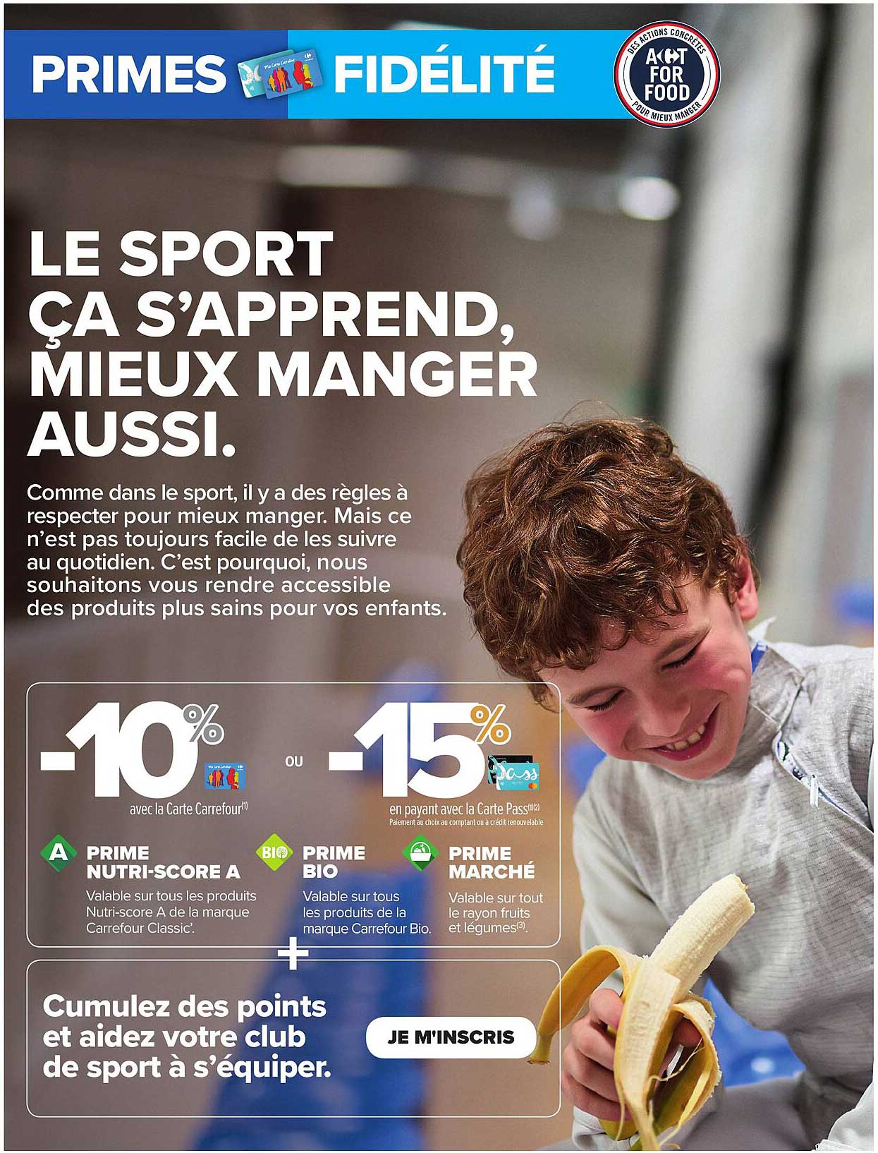 Prime Nutri-score A, Prime Bio, Prime Marché