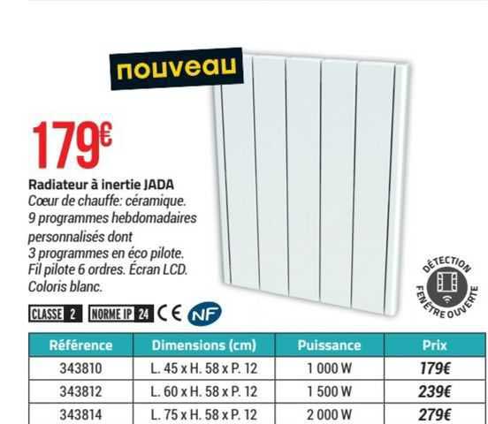 Radiateur à Inertie Jada