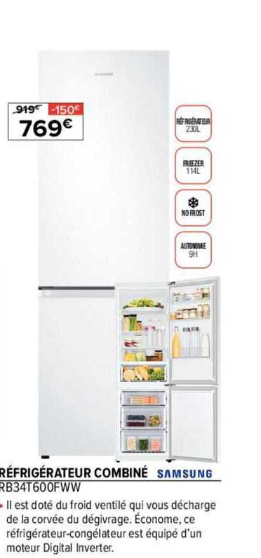 Réfrigérateur Combiné Samsung
