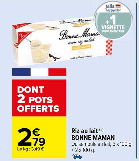 riz au lait bonne maman