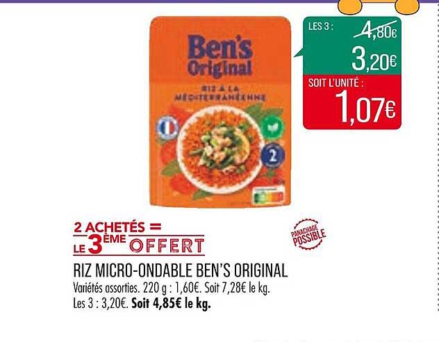riz micro-ondable ben's original