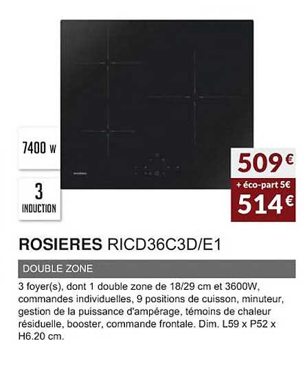 Rosières Ricd36c3d-e1 Double Zone