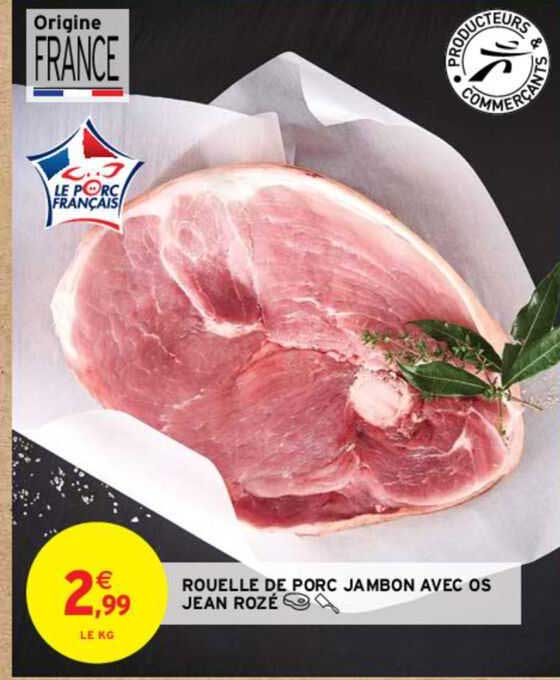rouelle de porc jambon avec os jean rozé