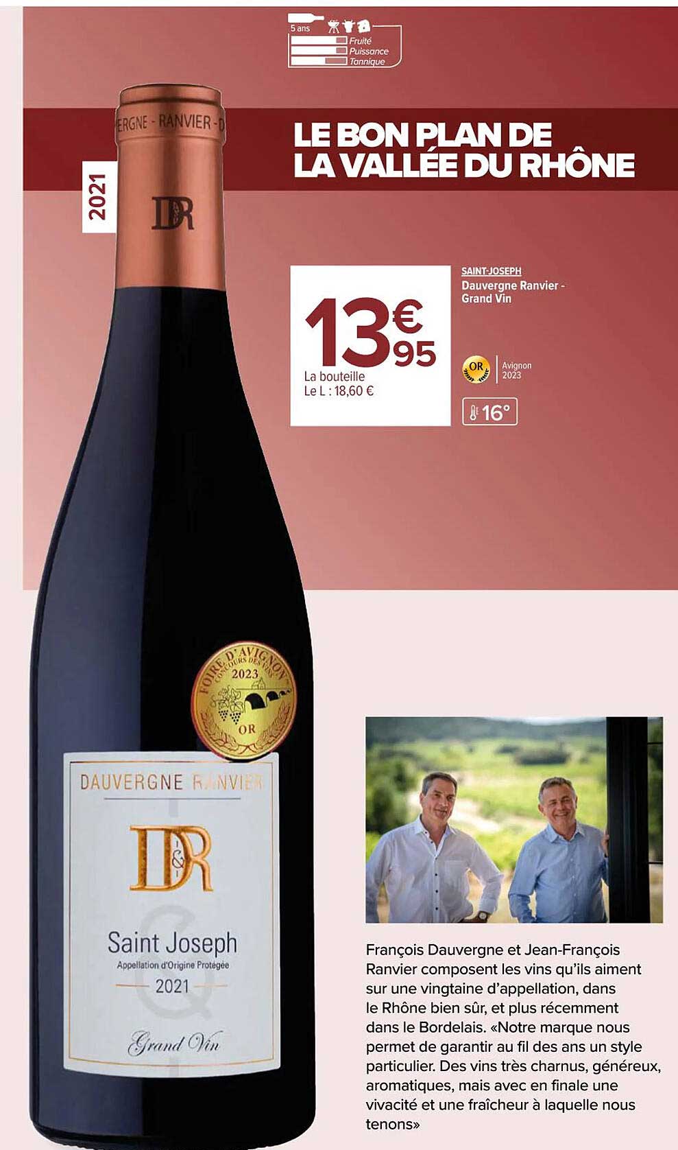 saint-joseph dauvergne ranvier -  grand vin