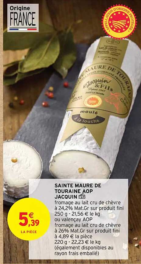 sainte maure de touraine aop jacquin