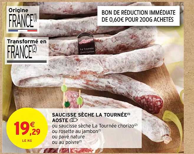 saucisse sèche la tournée aoste
