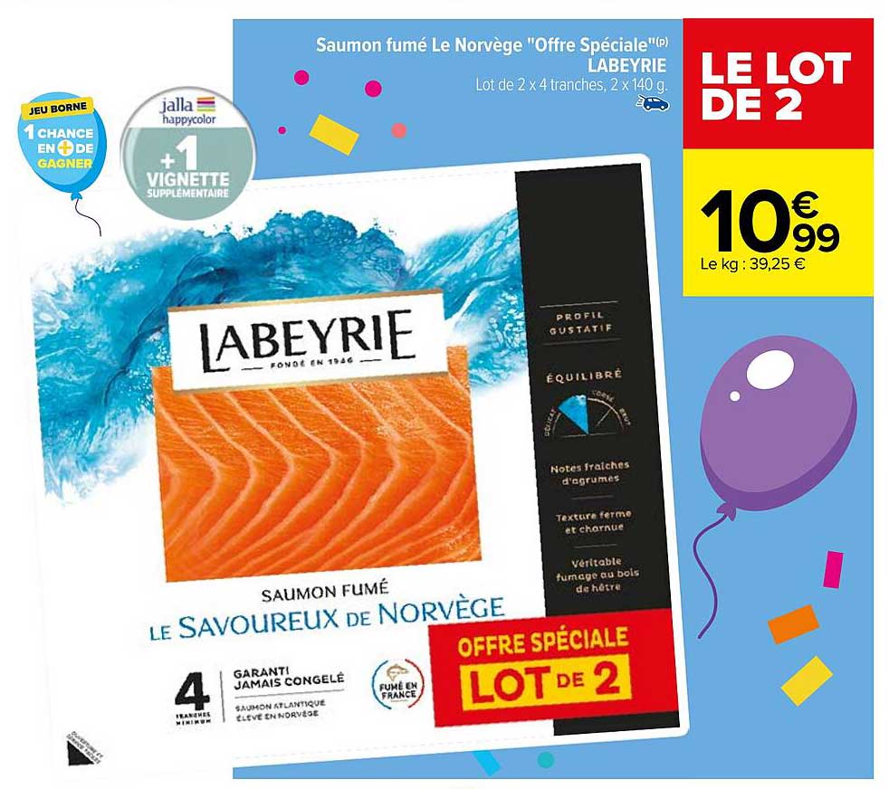 Saumon Fumé Le Norvège "offre Spéciale" Labeyrie