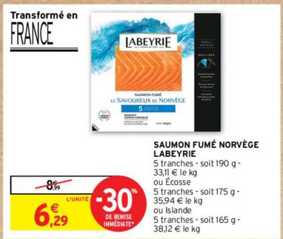 Saumon Fumé Norvège Labeyrie