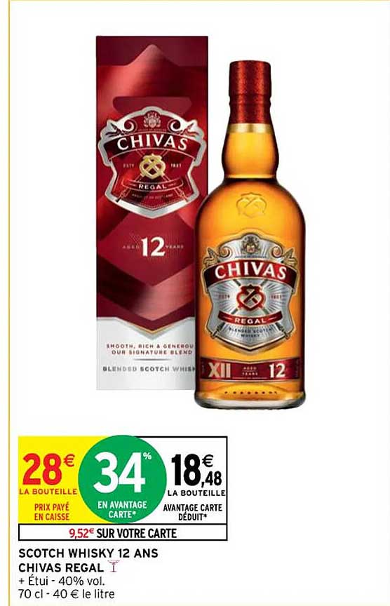 scotch whisky 12 ans chivas regal