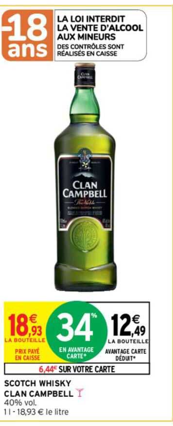 scotch whisky clan campbell