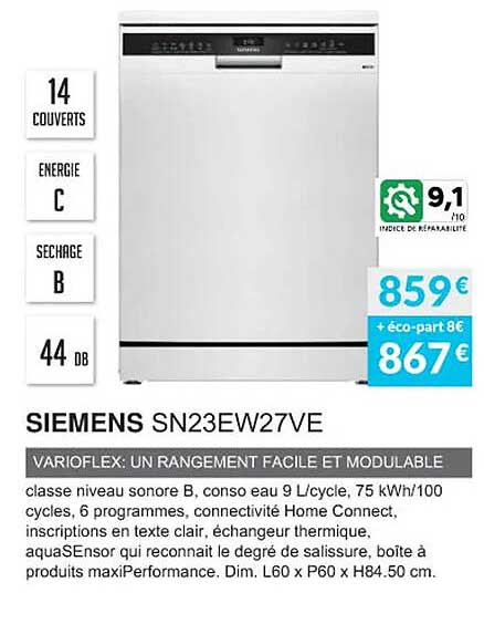 Siemens Sn23ew27ve