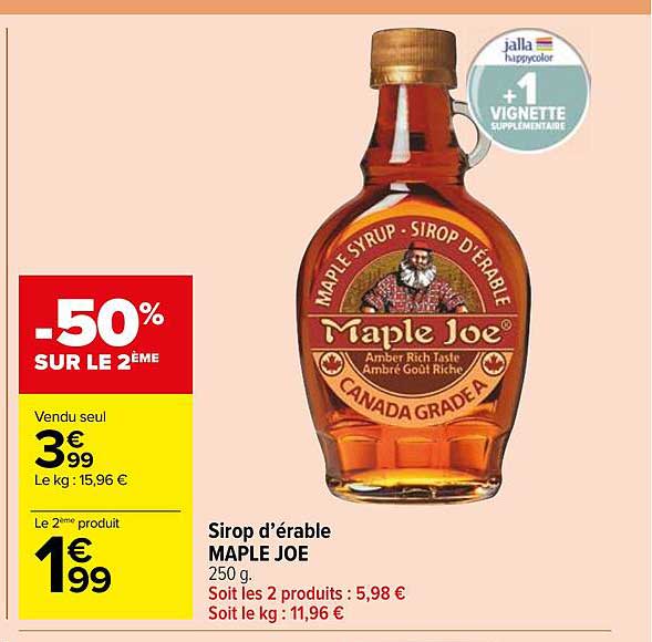 sirop d'érable maple joe