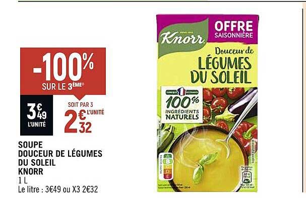 Soupe Douceur De Légumes Du Soleil Knorr