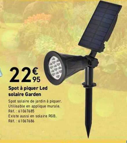 spot à piquer led solaire garden