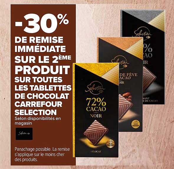 Tablettes De Chocolat Carrefour Sélection