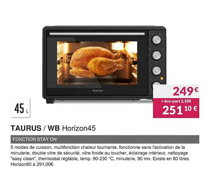 taurus, wb horizon45 fonction stay on