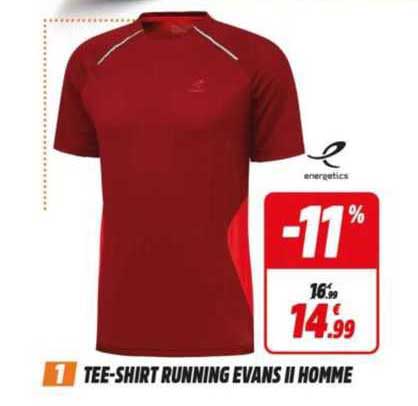 tee-shirt running evans II homme energetics