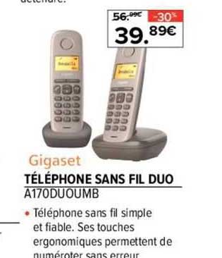 Téléphone Sans Fil Duo Gigaset