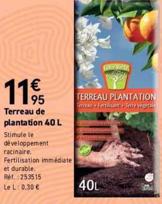 Terreau De Plantation 40l