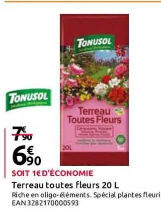 terreau toutes fleurs 20l tonusol