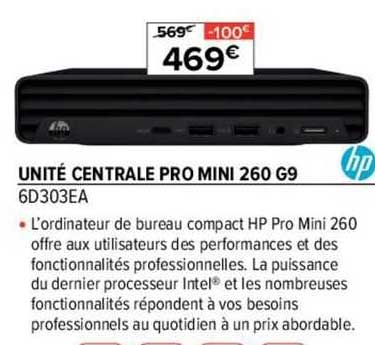 Unité Central Pro Mini 260 G9 Hp