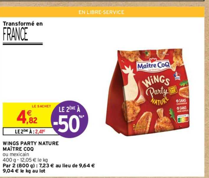 wings party nature maître coq