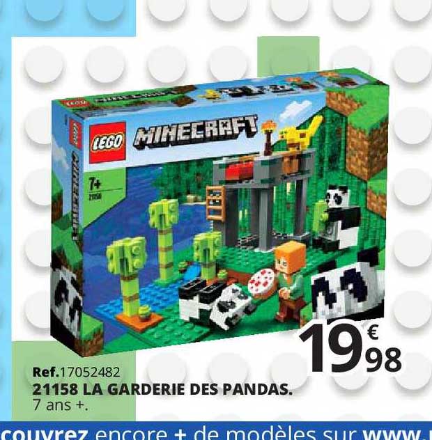 21158 la garderie des pandas lego minecraft