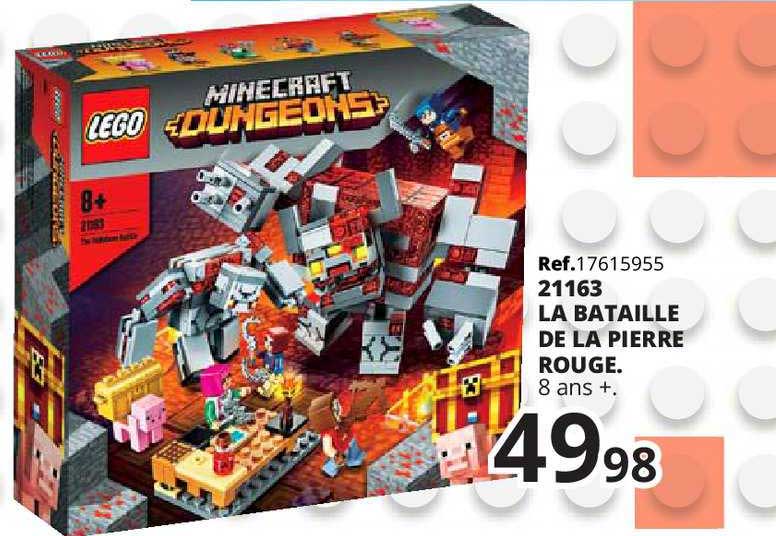 21163 la bataille de la pierre rouge lego minecraft