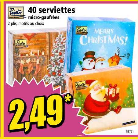 40 serviettes painter
