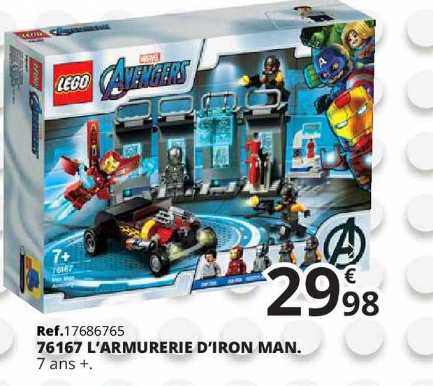 76167 l'armurerie d'iron man lego avengers