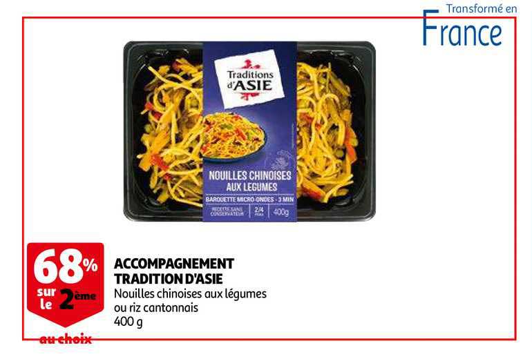 Accompagnement Tradition D'asie 68% Sur Le 2ème Au Choix