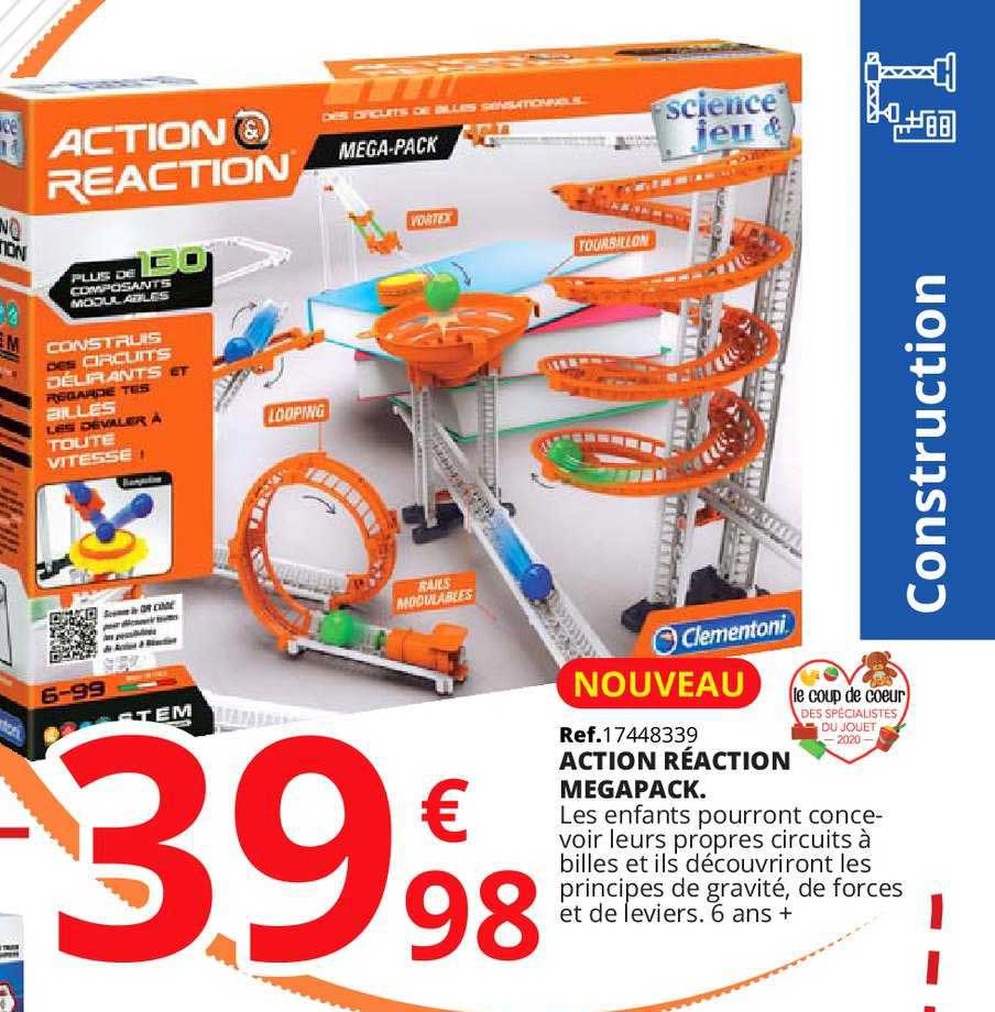 action réaction megapack  clementoni