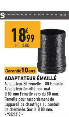 adapteur émaillé