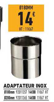 adapteur inox